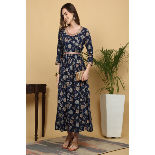 Zohra Bloom Anarkali Dress