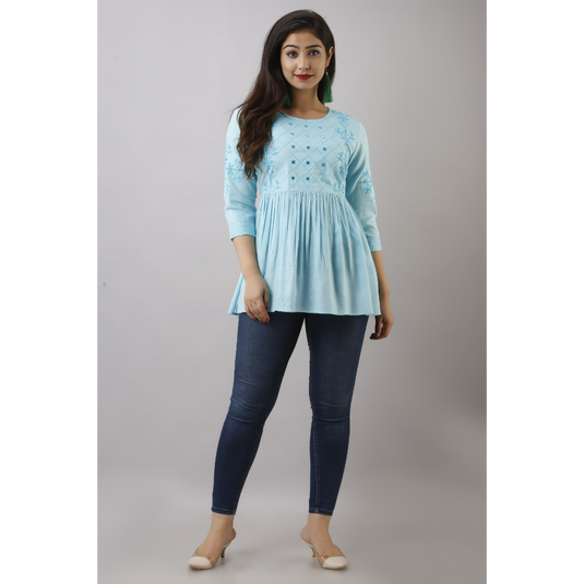 Nayi Nazar Skyblue Top