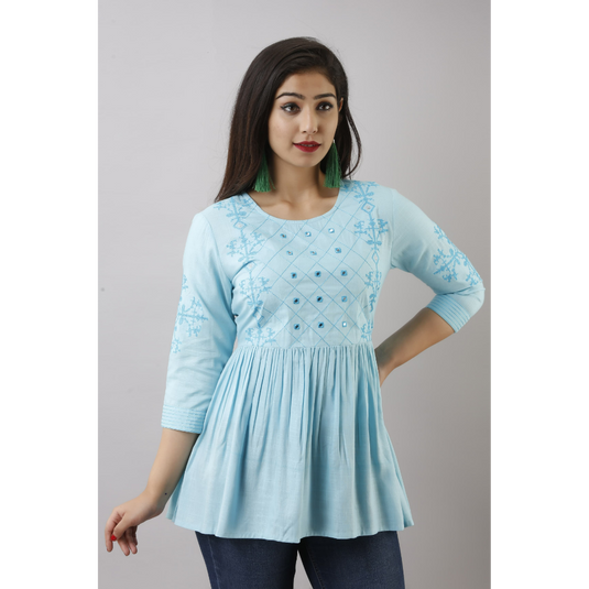 Nayi Nazar Skyblue Top