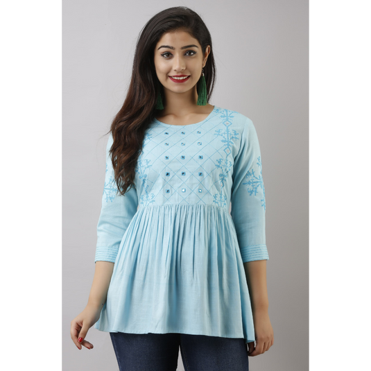 Nayi Nazar Skyblue Top