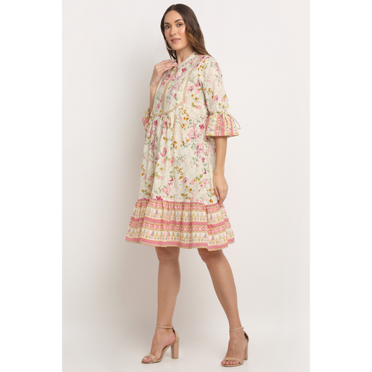 Kaira Twist Flared Tunic