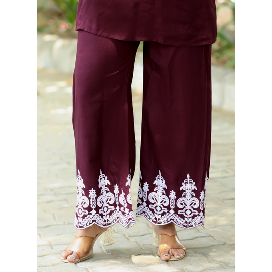Nayi Nazar Maroon Co-Ord Set