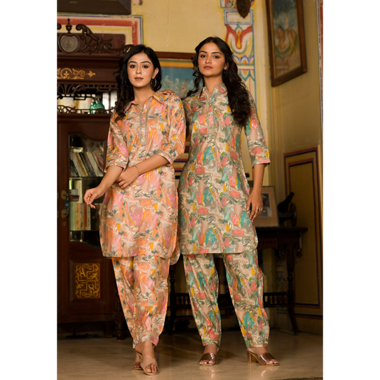 Doodle Hearts Kurta Set