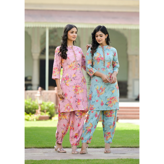 Trishna Pink Muslin Co-ord Set