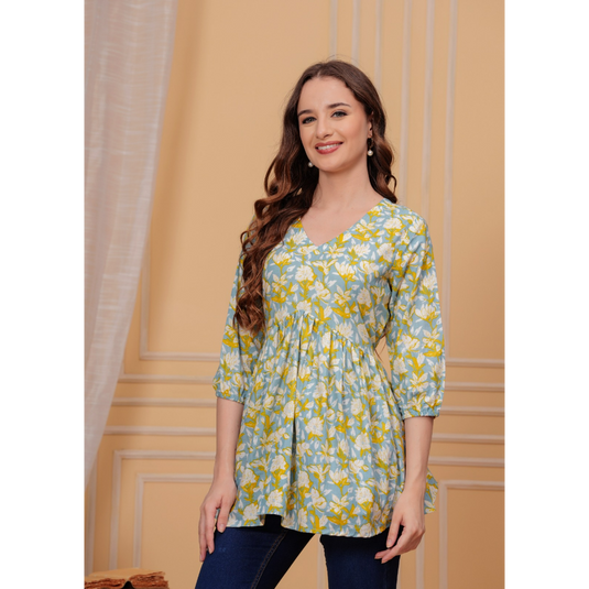 Nayi Nazar Cotton Printed Top