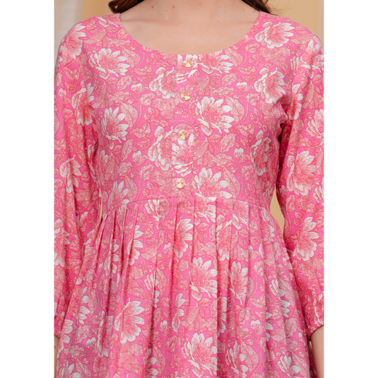 Nayi Nazar Pink Printed Top