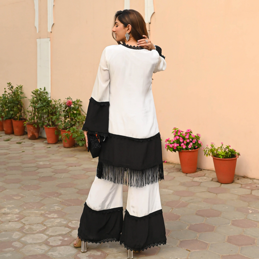 Nayi Nazar Black & White Co-Ord Set