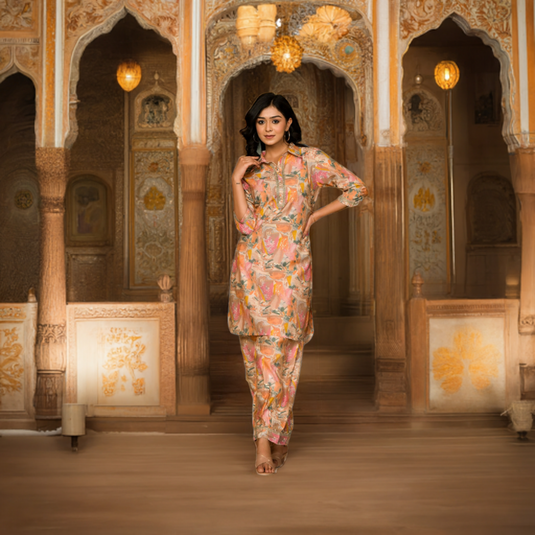 Doodle Hearts Kurta Set