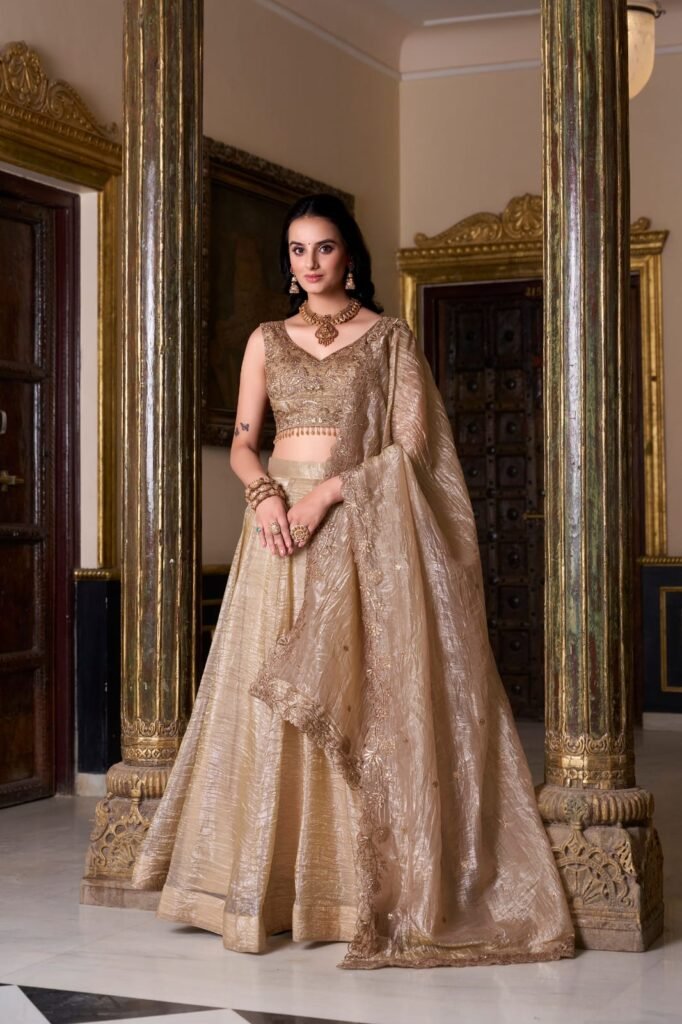 Champagne Gold Lehenga Set